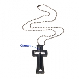 8GB Cross with Necklace Mini Digital Video Recorder